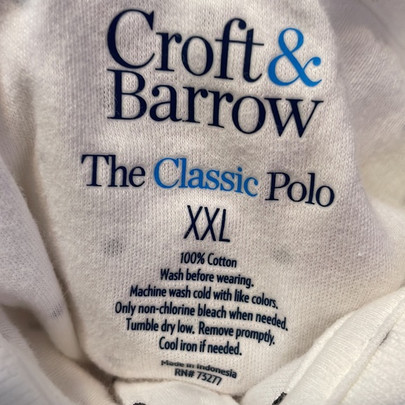 Croft & Barrow Classic Polo / Polka Dot/ Size XXL - Picture 7 of 7